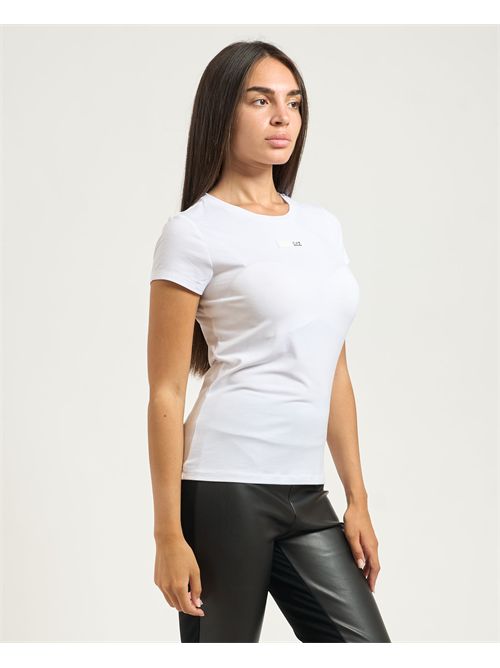 T-shirt donna EA7 con logo tape posteriore EMPORIO ARMANI EA7 | 7W000673-AF12945U0002